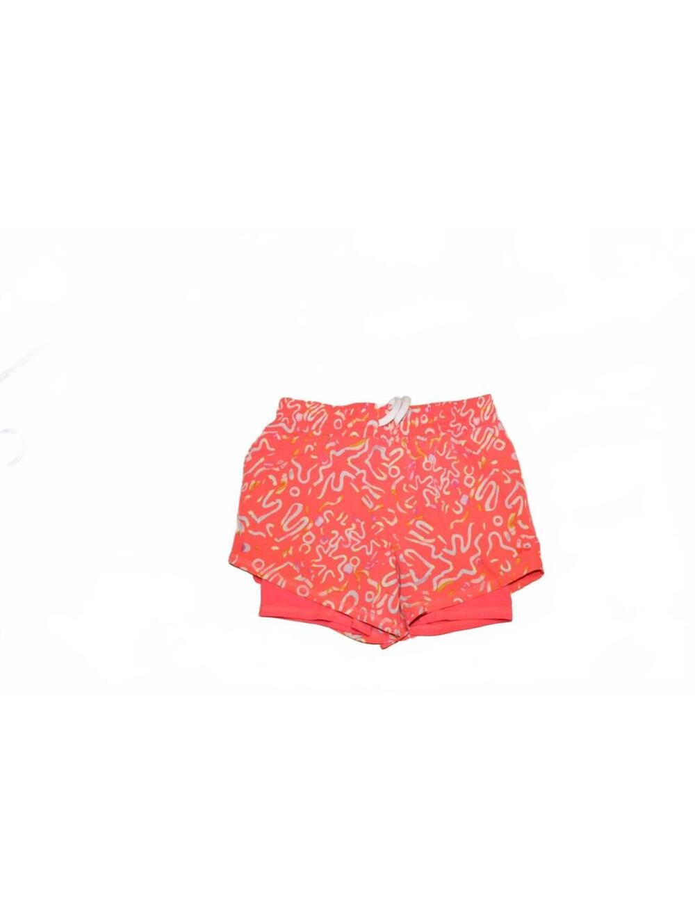Tek Gear Girls' Coral Patterned Athletic Shorts Size M (8)